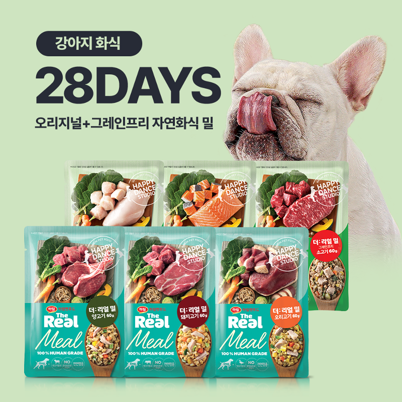 강아지 오리지널+그레인프리 화식 4주 식단(60g*28팩)